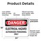 Signmission Electrical Hazard Authorized Personnel Only Danger Sign, Plastic, 24in W x 18in L, 2PK OS-2PACK-DS-P-1824-L-19339 - alternate 2